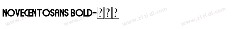Novecentosans Bold字体转换